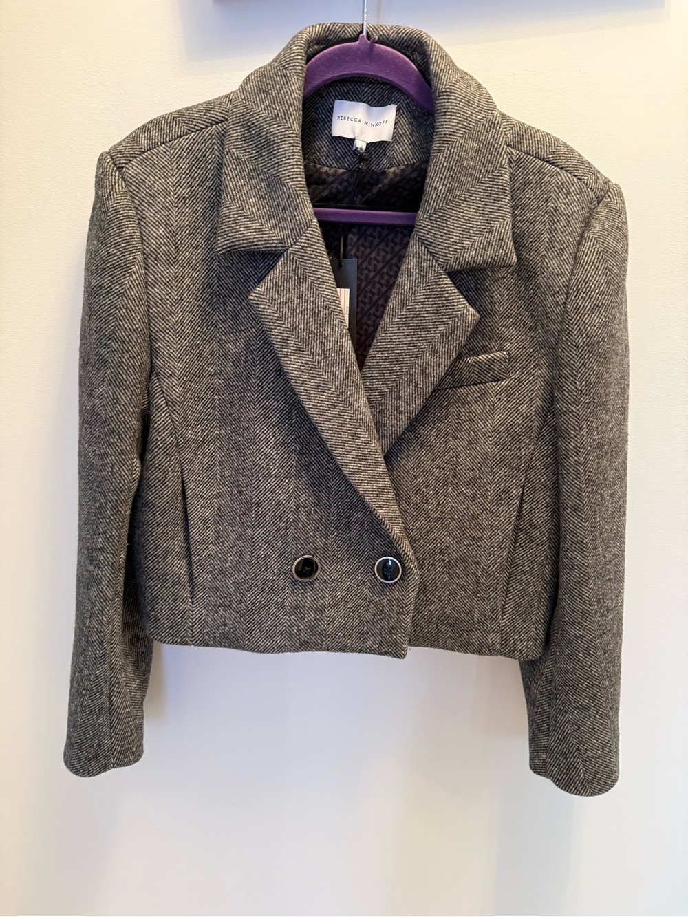 Rebecca Minkoff women’s margo crop coat - size small